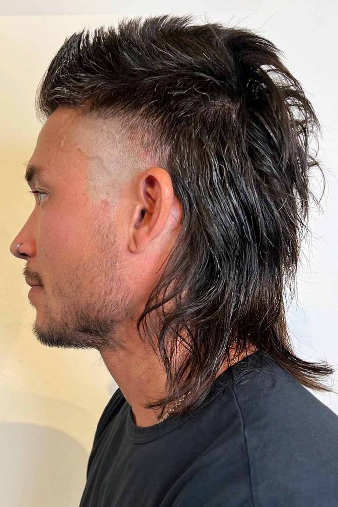 Asian Men Hairstyle Mullet Fade Hair #asianhairstylesmen #asianhairstyles #asianhaircut #asianmen