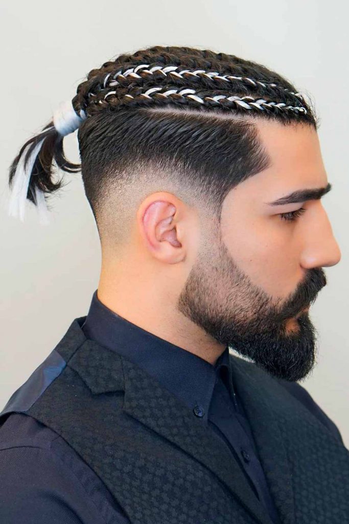 Burst Fade Long Hair + Braids #burstfade #burstfadehaircut #fade #fadehaircut