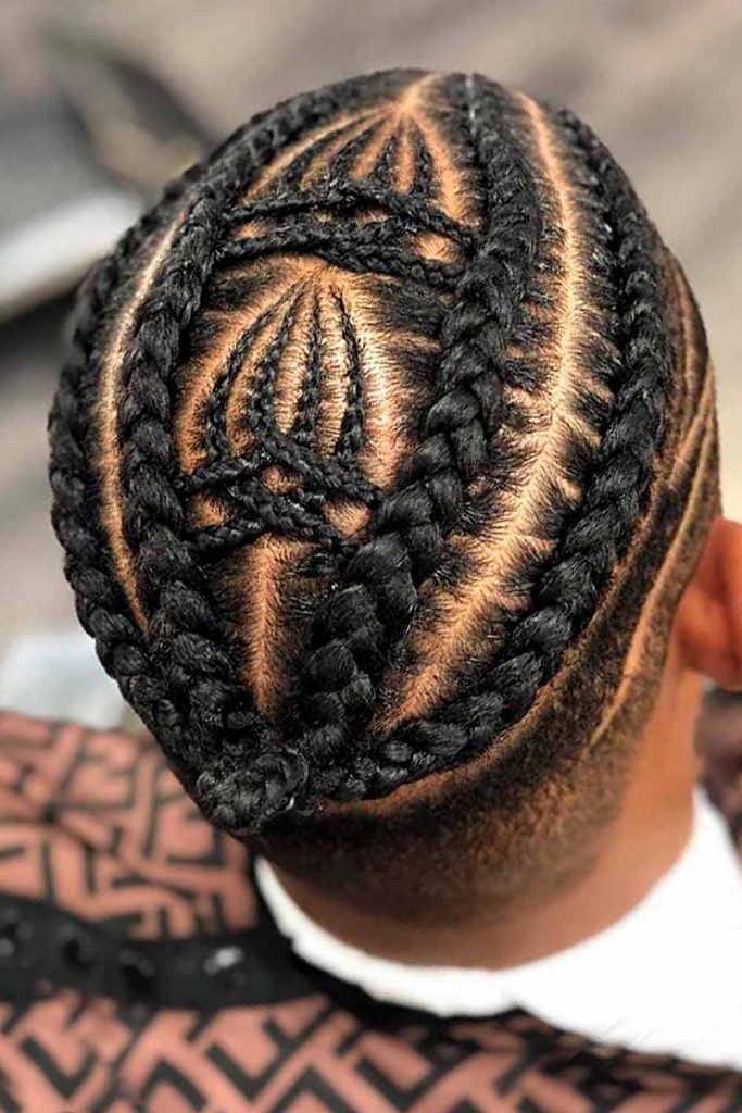 Cornrow Designs #cornrows #cornrowsmen #braidsformen #manbraid
