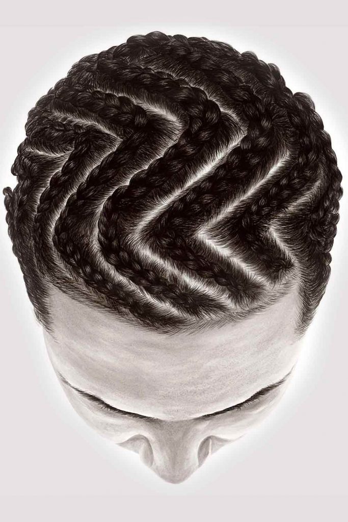 Long Zig Zag Braids #cornrowsmen #cornrowsbraids