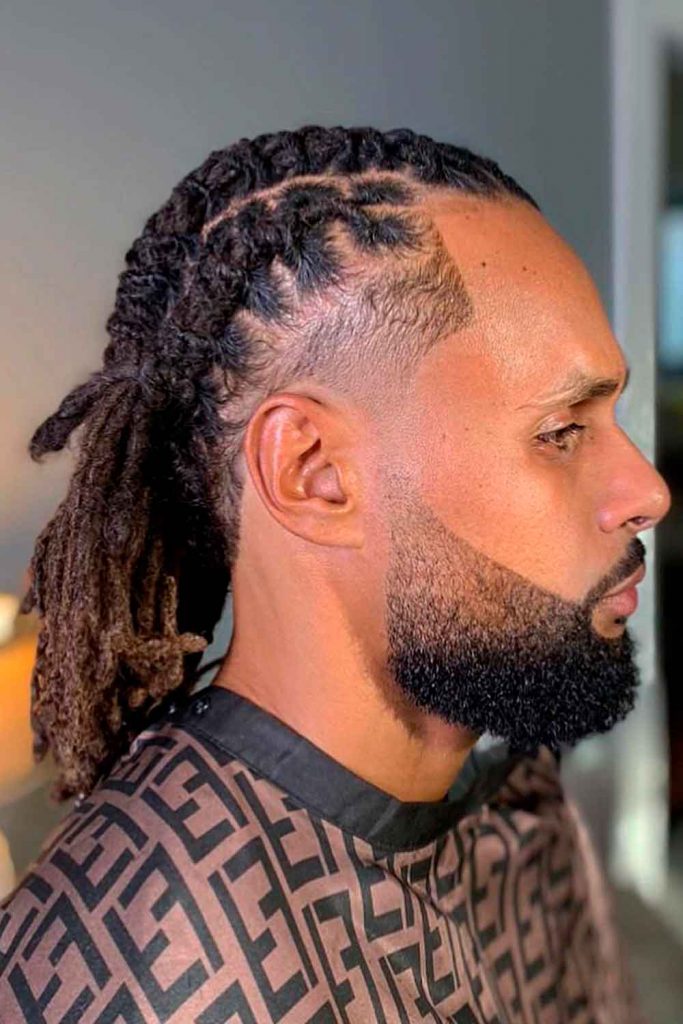 Undercut + Assembled Twisted Locks #dreadlocks #dreadlocksmen #dreads #mensdreads #locks