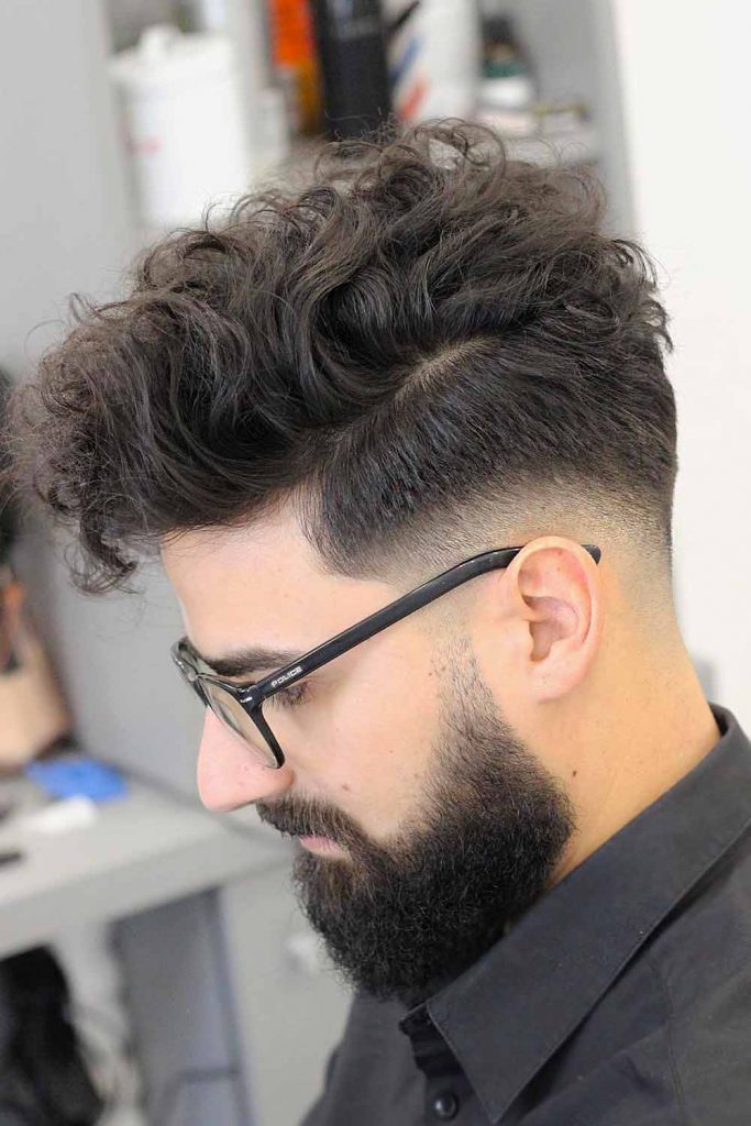 Wavy Hair With Beard #dropfade #fadehaircut #fade
