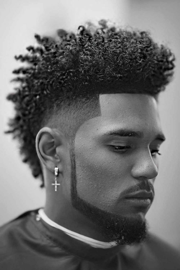 Afro Curls Fade #fade #fadehaircut #mensfade 