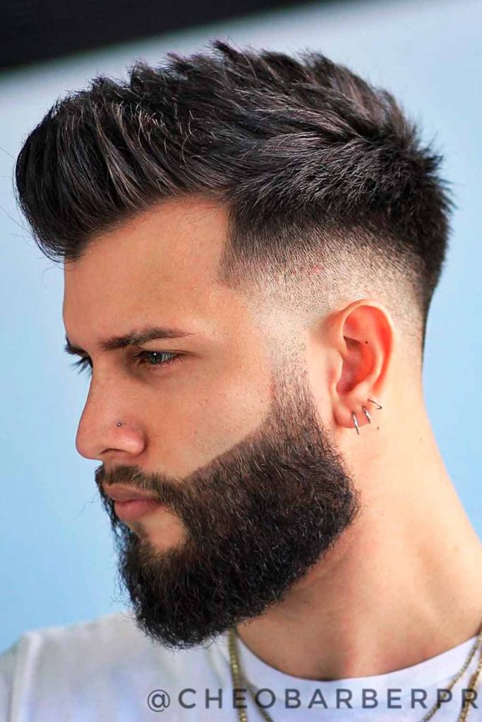Taper Fade Faux Hawk #fauxhawkhaircut #fauxhawk #fohawk