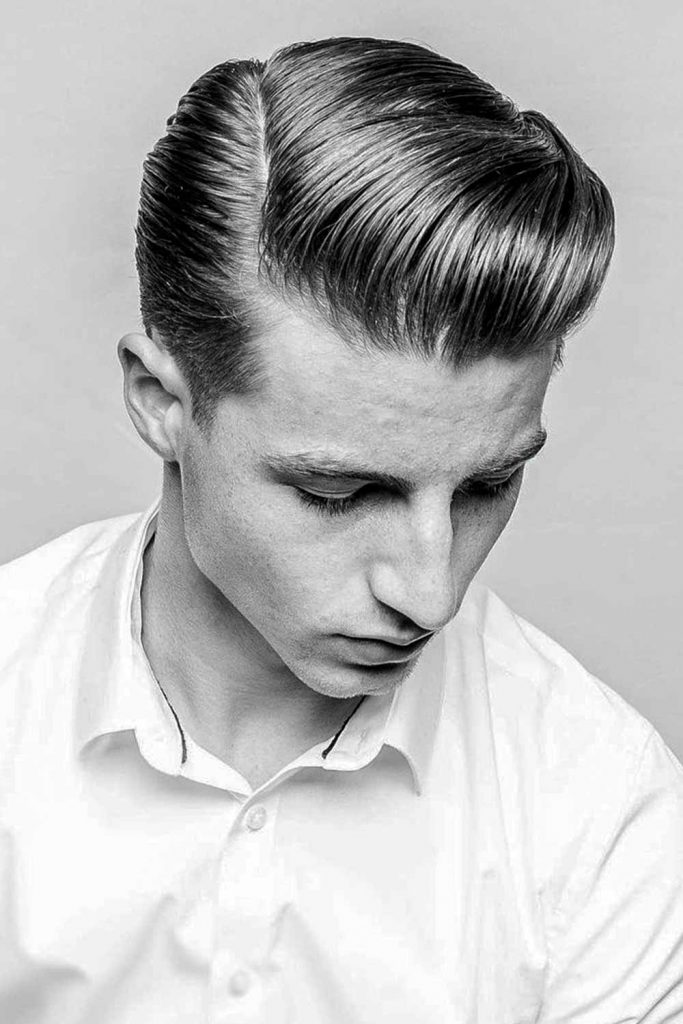 Medium Slick Back Side Part #slickback #slickbackhair #slickbackhairmen #slickedbackhairstyles