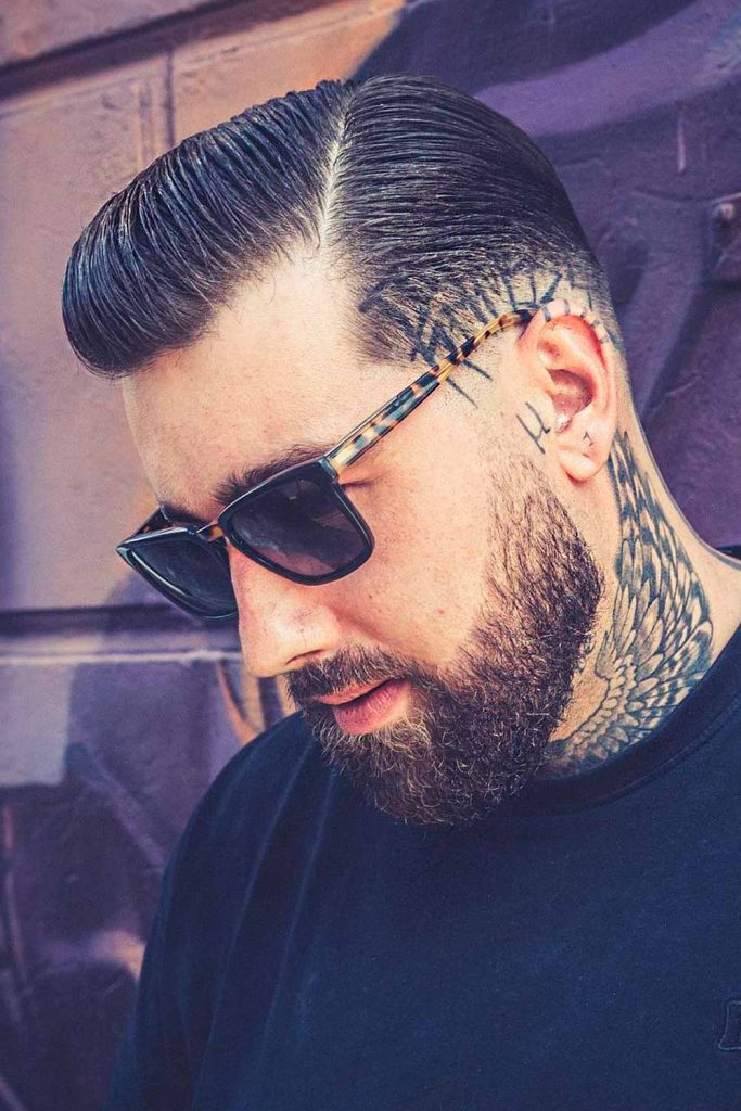 Slick Back Side Part #slickback #slickbackhair #slickbackhairmen #slickedbackhairstyles