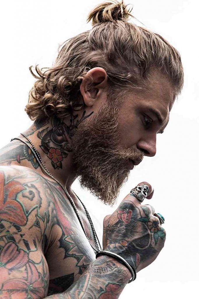 Wavy Top Knot #manbun #menbun #mansbun