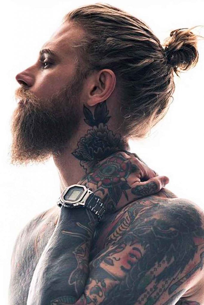 Small Bun #manbun #menbun #mansbun 