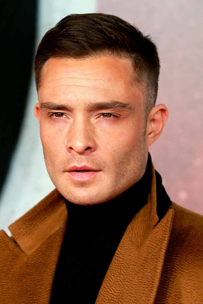 Ed Westwick’s Fade #menshairstylesforthinhair #thinhairmen 