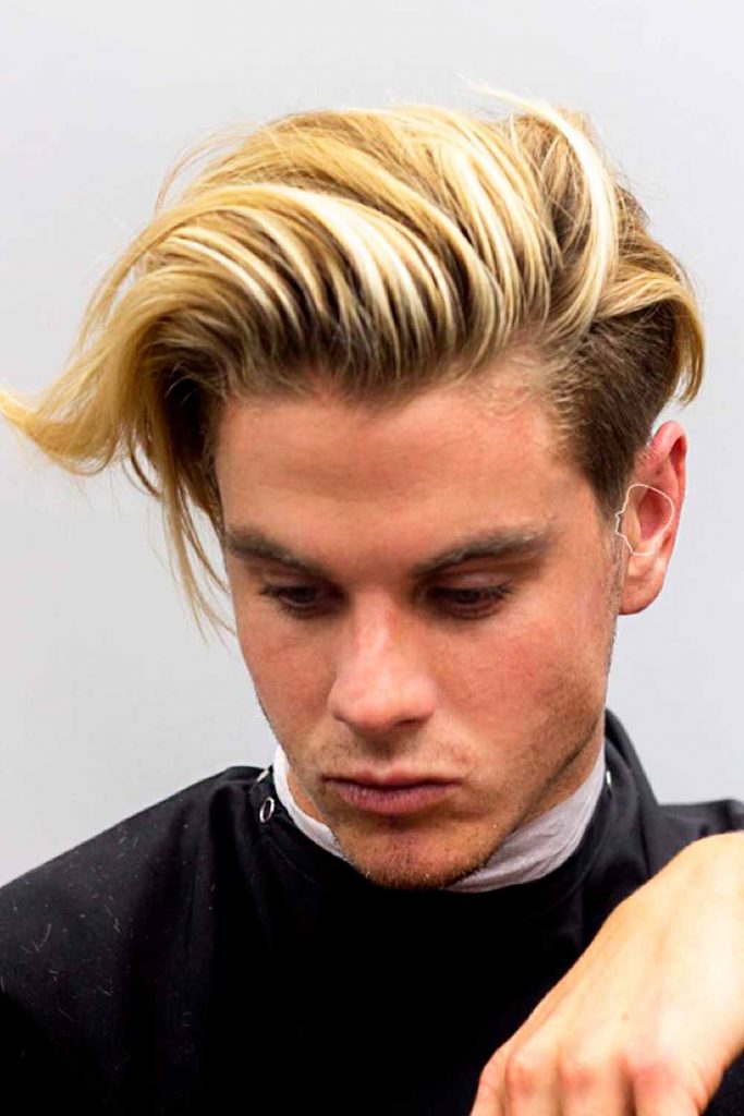 Straight Hair Brushed Back #longhairstylesformen #menslonghairstyles #longhairmen