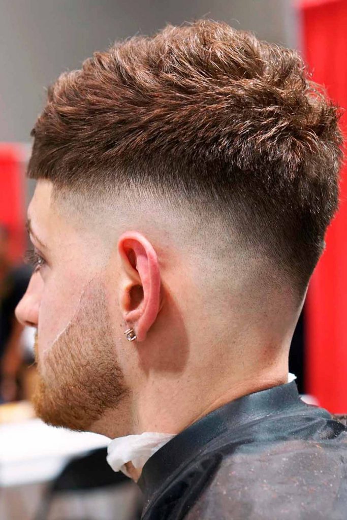 Mid Fade Crop Top for Men #midfade #midhaircut #fade