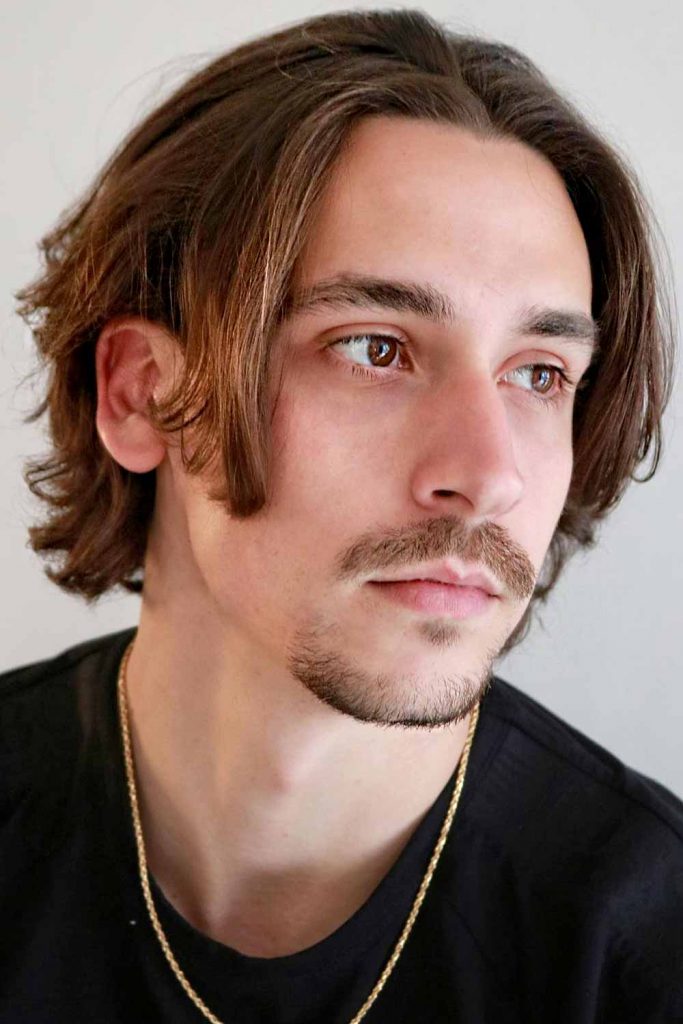 Mens Middle Part Haircut With Fringe #middleparthairmen #middlepartmens #middleparthair