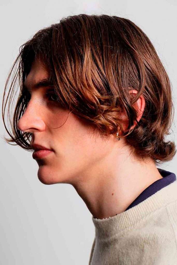 Wavy Middle Part #middlepart #middleparthair #middleparthairmen #curtainbangs #curtainshair