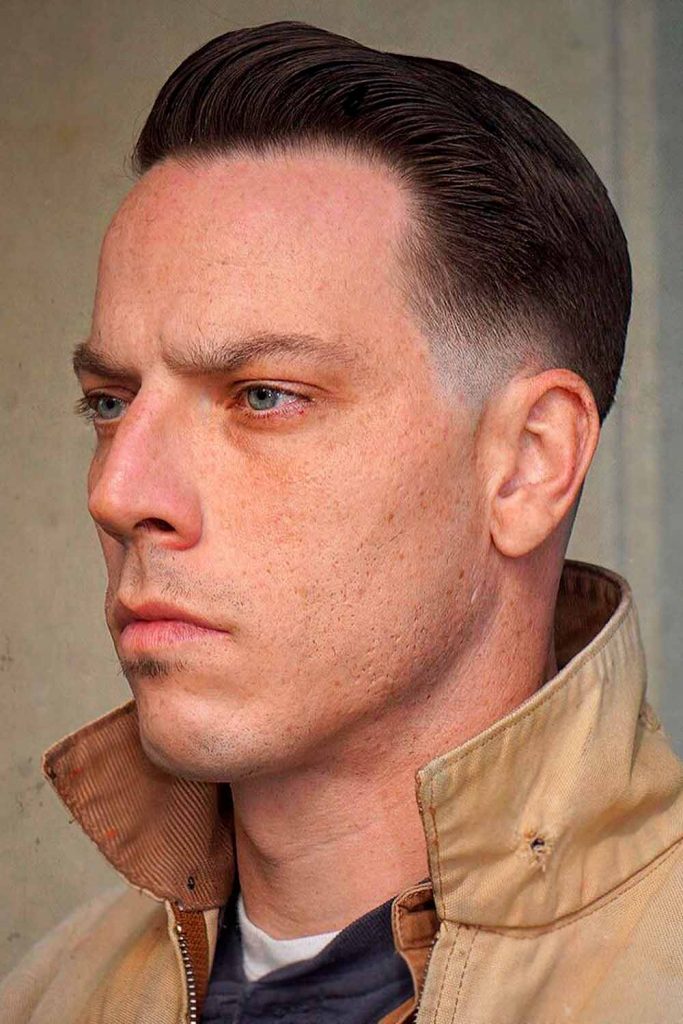 The Swept Back Military Haircut #militaryhaircut #shorthaircuts #militaryhaircutsmen