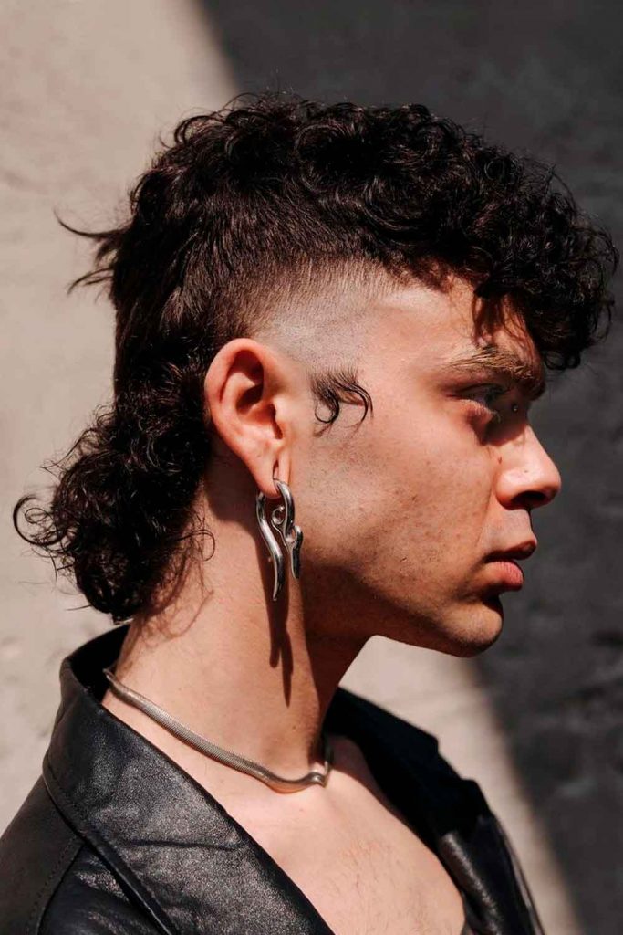 Permed Mullet Faded Sides #mullet #mulletahircut #modernmullet #mulletfade