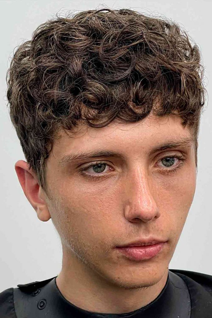 Short Hair With Perm Men #permformen #mensperm #maleperm