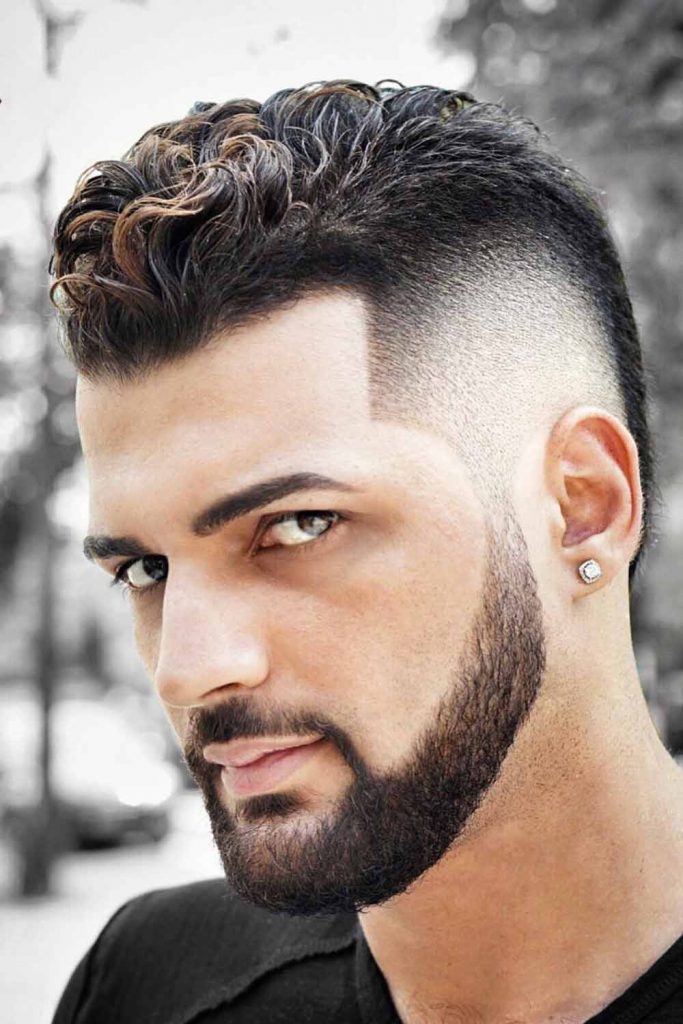 Messy Mohawk #shortcurlyhaircuts #shortcurlyhairstyles #shortcurlyhair men #shortcurlyhair