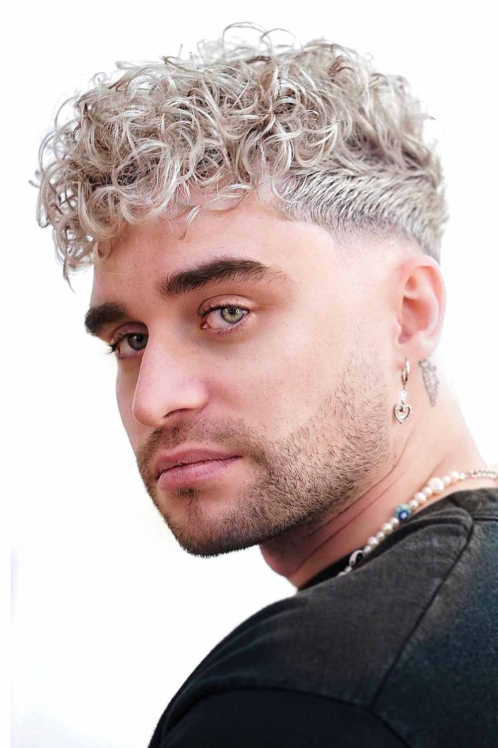 The Blonde Curls #taperfadecurlyhair #taperfade #curlyhair #taper #fade