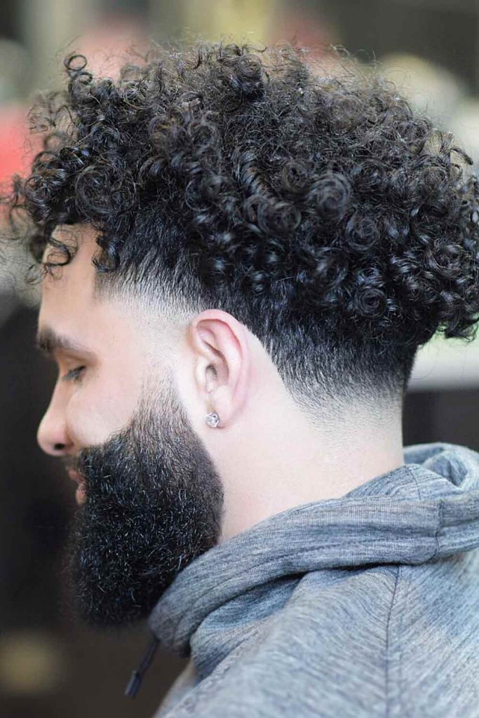 Long Curly Hair Taper #taperfadecurlyhair #taperfade #curlyhair #taper #fade