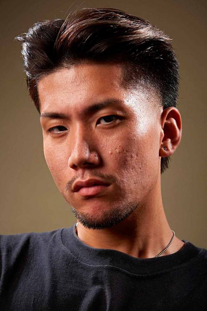 Sleek & Straight & Parted Two Block Haircut #twoblockhaircut #kpophaircut #asianhaircut #asianhairstyle