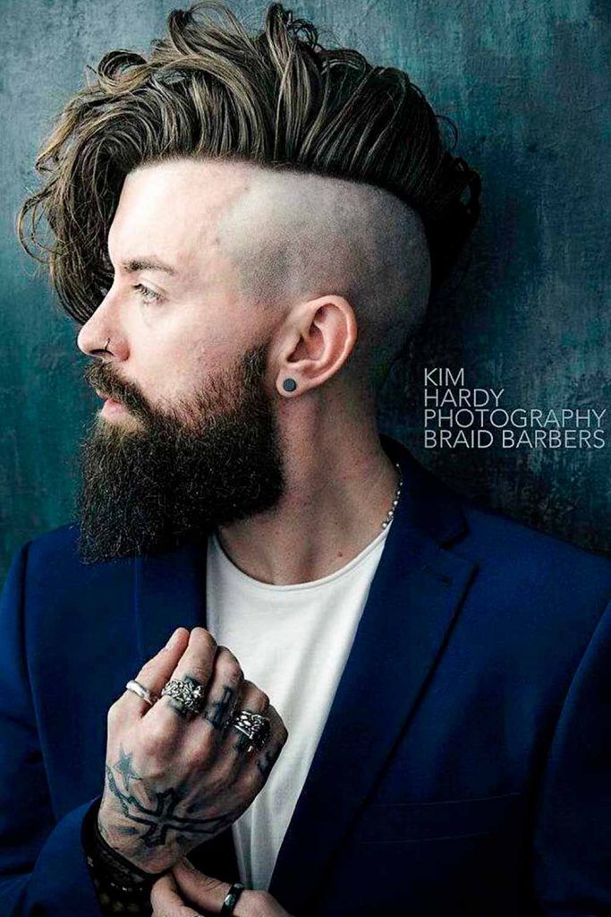 Curly Undercut #undercut #undercutmen #undercutlonghair #longhairundercut